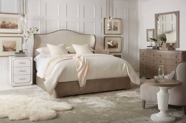 Hooker Furniture’s Modern Romance Bedroom Collection.