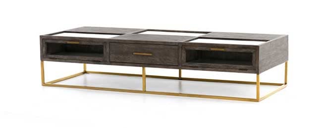 Pictured above is the Four Hands Andreas Coffee Table.