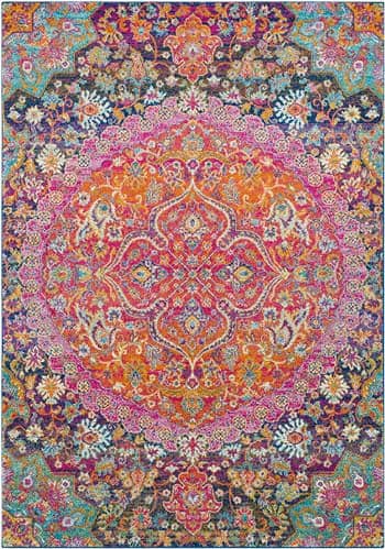 The updated traditional Harput collection comprises 72 machine made rugs the encompass the full spectrum of colors.