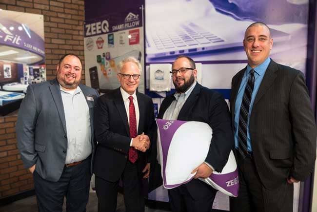 The partnership between REM-Fit and TGen offers ZEEQ Smart Pillow users an easy way to share their anonymous sleep data with the simple click of an opt-in option in the ZEEQ app. 
