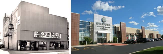 The original location on 3rd and Garfield (left) and the current location in (right).