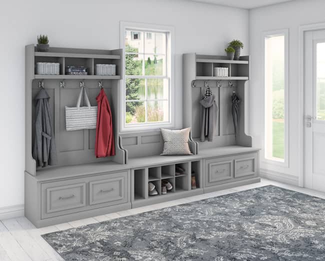 The all new Oakmont Collection is a customizable entryway furniture program designed to create ideal storage solutions for small to large hallways and mudrooms.