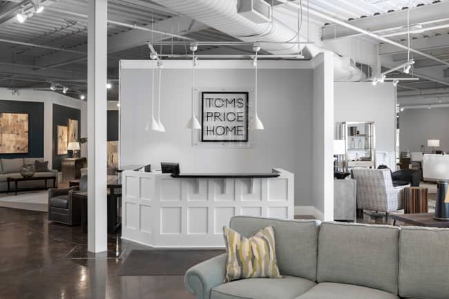 Toms Price Home Furnishings in Wheaton will celebrate its Grand Reopening Saturday, January 4 with a ribbon cutting ceremony at 11 a.m. Toms Price has made a significant investment in changing every square foot of the store filled with all-new furnishings.