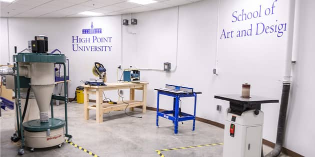 HPU’s Creative Innovation Lab was completed in fall 2018. This space helped students create each design for the competition.