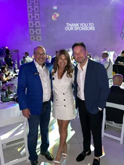 Gary Press, Chairman of Lifestyle Media Group, LLC, Michelle Simon, Publisher at Lifestyle Media Group, LLC and Andrew Koenig, CEO of CITY Furniture. (Photo Courtesy: CITY Furniture)