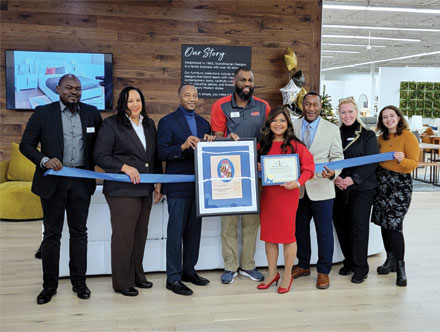 A grand opening and ribbon cutting ceremony was held for the 28,487 sq. ft. showroom, located at 11055 Mall Cir. On December 12th.