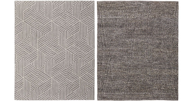 New additions to the Thom Filicia Collection: Lytton in cream-gray and Dering in Charcoal