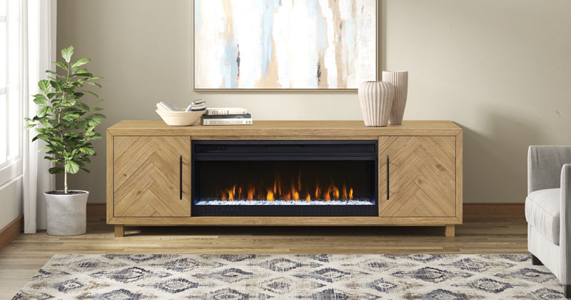 Martin Furniture Introduces Fireplace Consoles into Entertainment at High Point Market