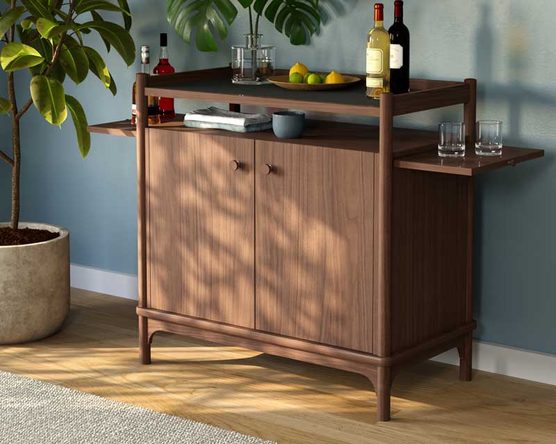 New additions to Walnut Grove include this versatile small server that also functions as a bar unit.