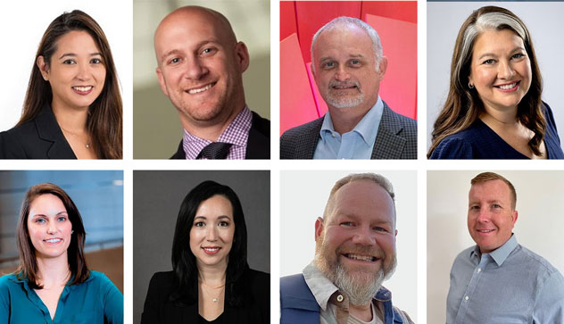 Pictured in the top row (l-r) are Jennifer Muna, Mike Magnotta, Jeff Gravitt, Renee Loper-Boyd. In the bottom row (l-r) are  Renae Brown, Sarah Mount, Mark Crowther &amp; Sven Koppany