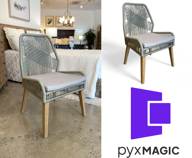 Before and after images with PyxMagic