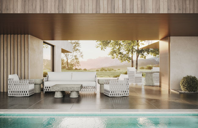 The Santa Cruz collection by Azzurro Living.